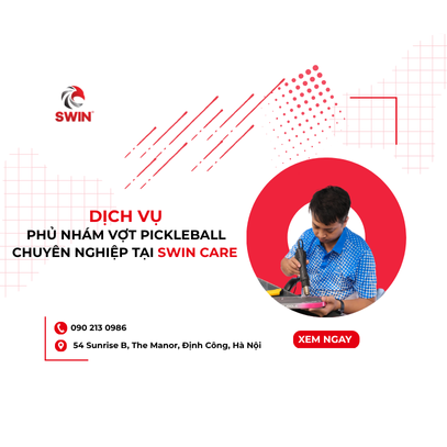 Dịch Vụ Phủ Nhám Vợt Pickleball Chuyên Nghiệp Tại Swin Care Việt Nam