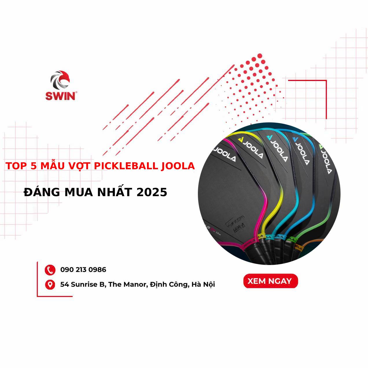 Top 5 Mẫu Vợt Pickleball JOOLA Đáng Mua Nhất 2025