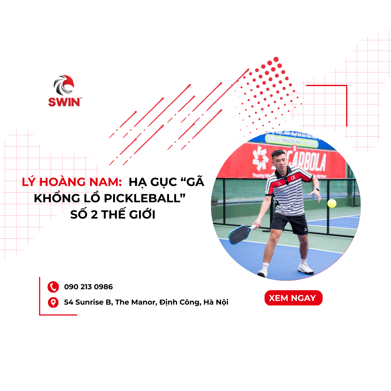 Lý Hoàng Nam Tạo Cú Nổ Lớn Tại PPA Asia Hangzhou Open 2025