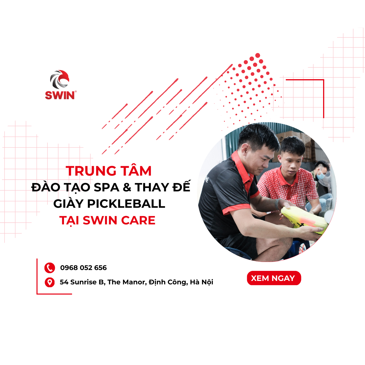 Khóa Học Thay Đế Giày – Spa Giày Thể Thao Chuyên Nghiệp Tại Swin Care