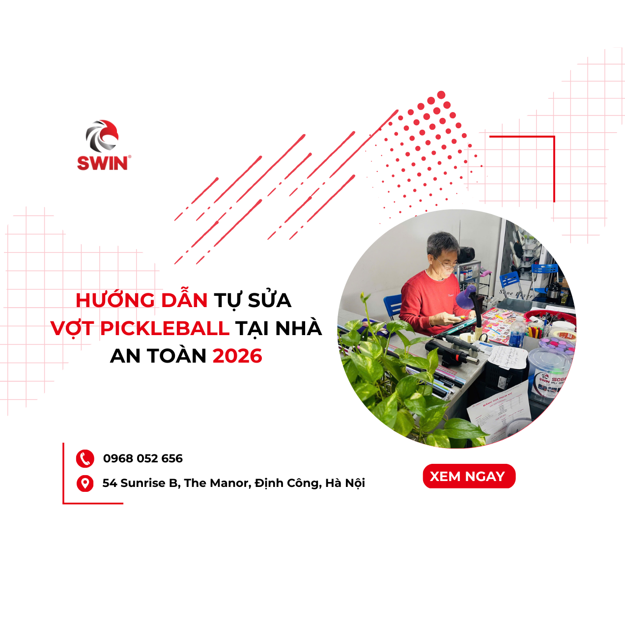 Hướng Dẫn Tự Sửa Vợt Pickleball Tại Nhà An Toàn 2026