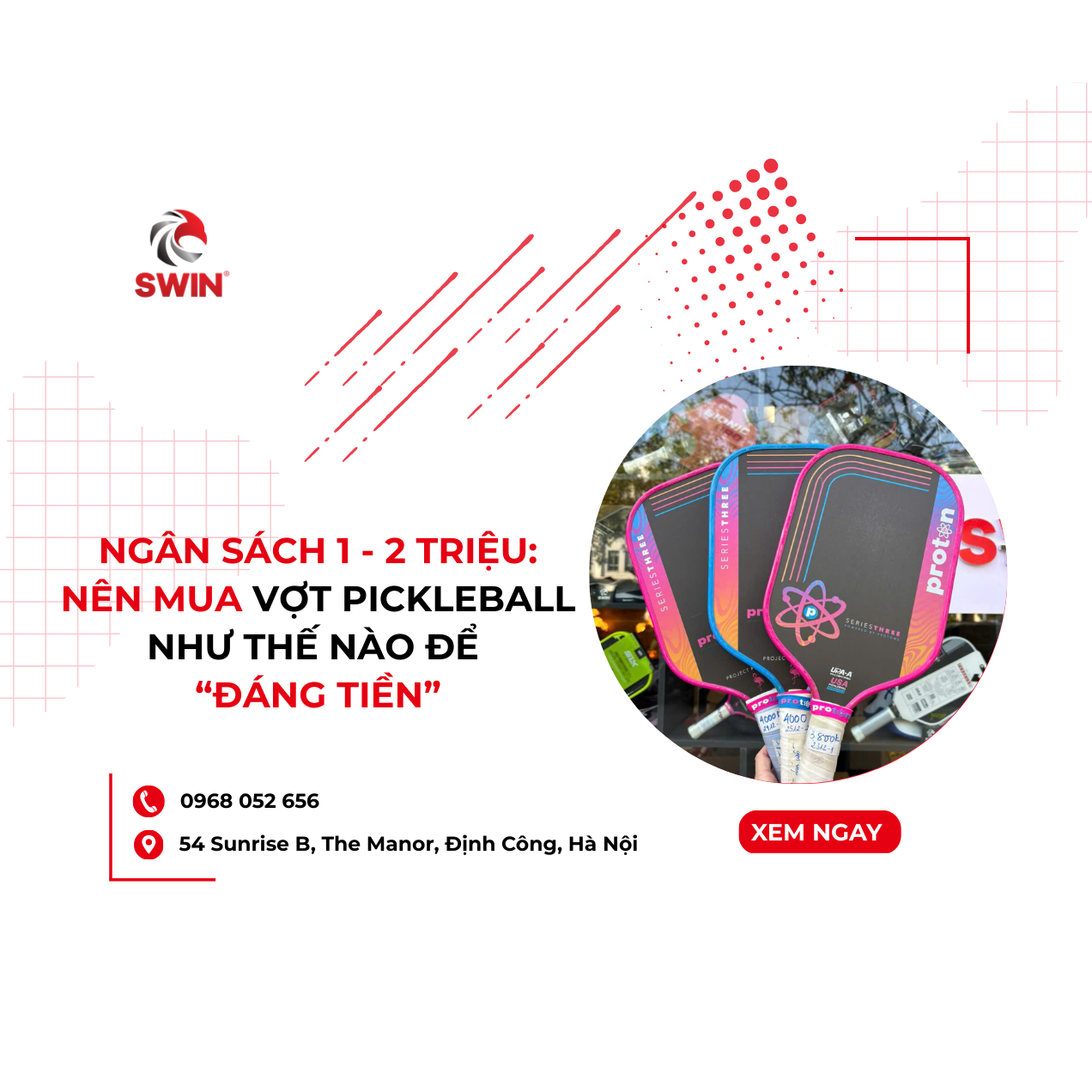 Ngân Sách 1 – 2 triệu: Nên Mua Vợt Pickleball Như Thế Nào Để “Đáng Tiền”?