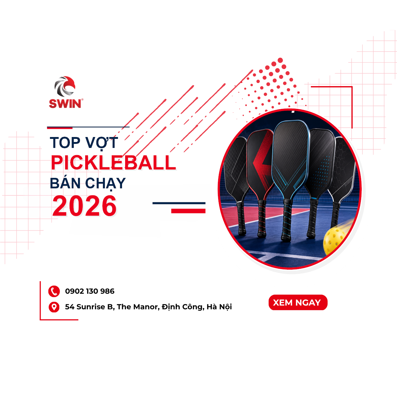 Top 7 Vợt Pickleball Bán Chạy 2026 Được Nhiều Người Lựa Chọn