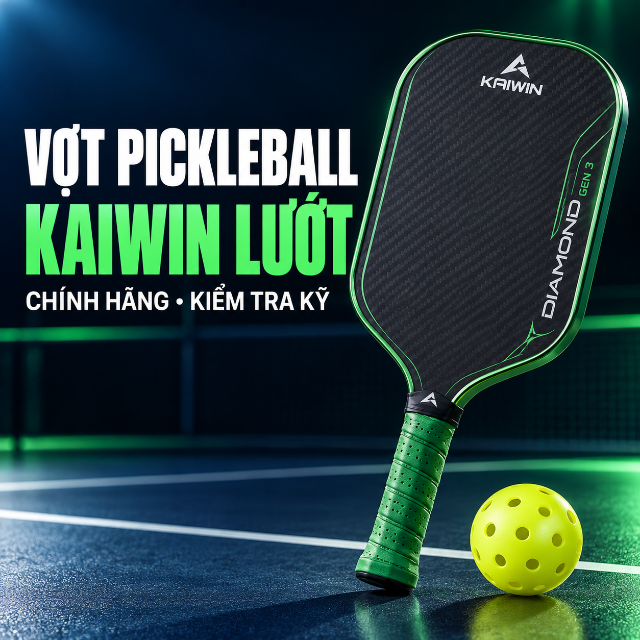 Vợt Pickleball Kaiwin Lướt: Kinh Nghiệm Chọn Vợt Còn Tốt