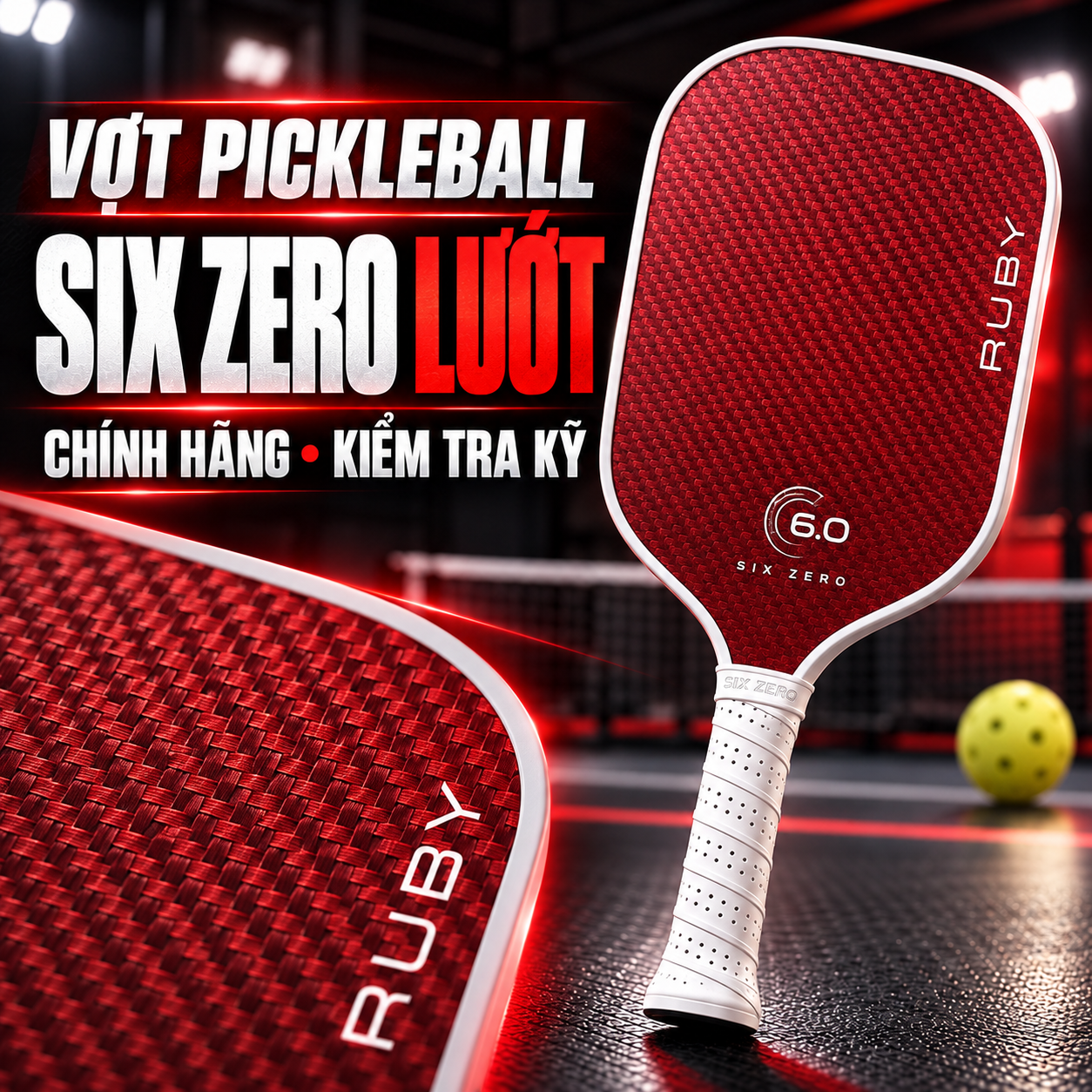Vợt Pickleball Six Zero Lướt: Cách Chọn Đúng Dòng, Đúng Tình Trạng